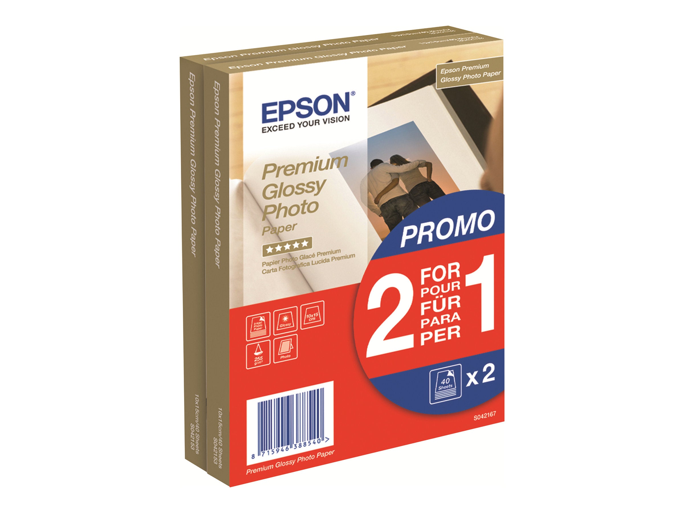EPSON Premium glänzend Foto Papier Vorderansicht