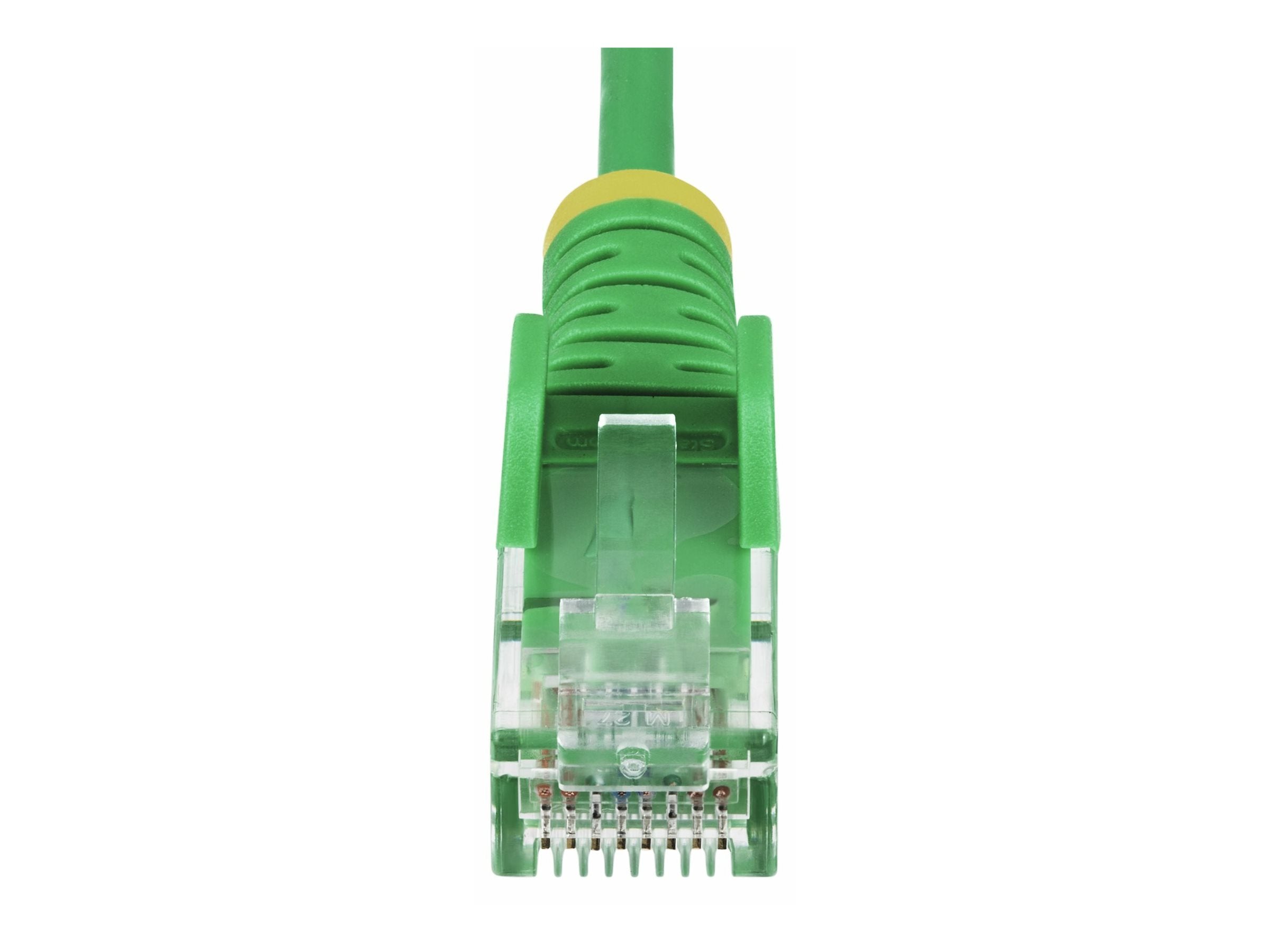 STARTECH.COM 25cm Grunes Slim CAT6-Netzwerkkabel 100W PoE Snagless RJ45 LSZH 28AWG Reines Kupfer Patchkabel-Ethernet Kabel