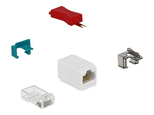 DELOCK RJ45 Secure Clip Starter Set Vorderansicht