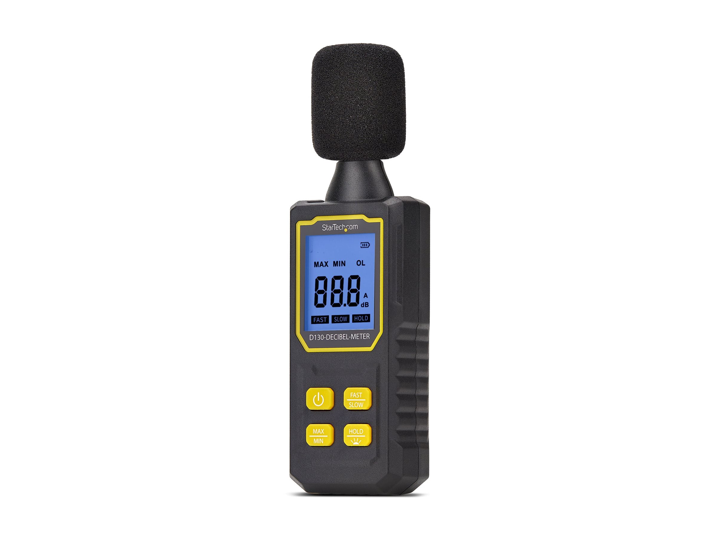 STARTECH.COM Digitales Schallpegelmessgerät mit grossem LCD Lärmgerät/Dezibel Messgerät fur Serverräume/Buros Dezibelmesser