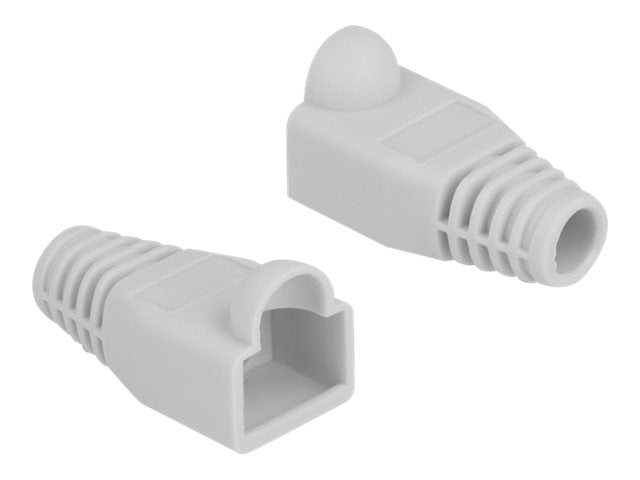 DELOCK Knickschutztülle für RJ45 Stecker grau 20 Stück