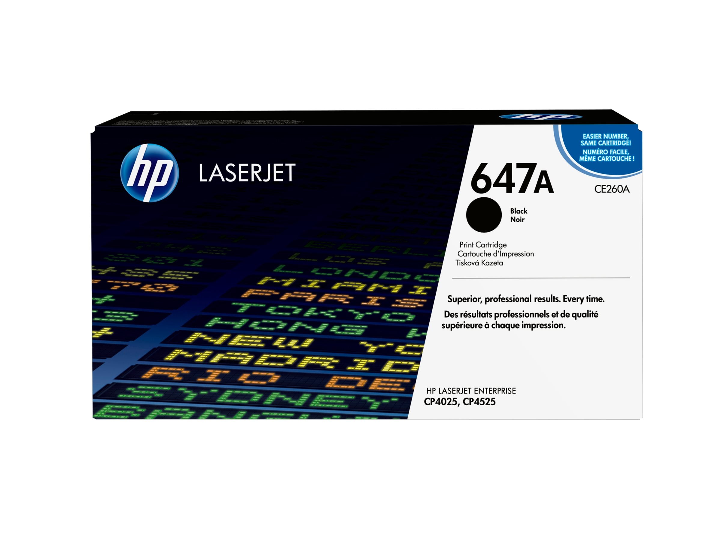 HP 647A Tonerpatrone Seitenansicht
