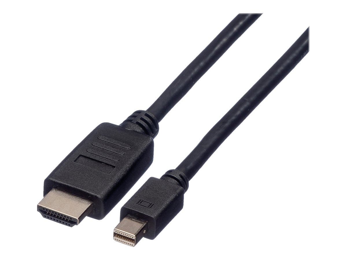 ROLINE Mini DisplayPort Kabel Mini DP-HDTV ST/ST schwarz 2m - Verpackung
