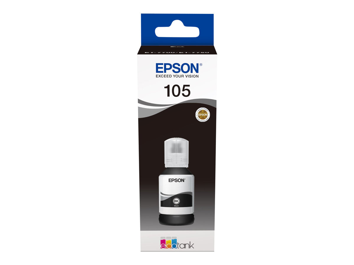EPSON 4LB 105 EcoTank Black Tintenbehälter Verpackung