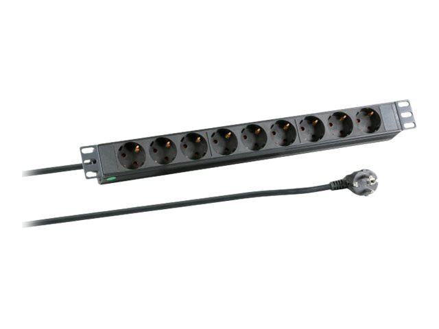 EFB 48,26cm 19Zoll 1HE Steckdosenleiste Vorderansicht