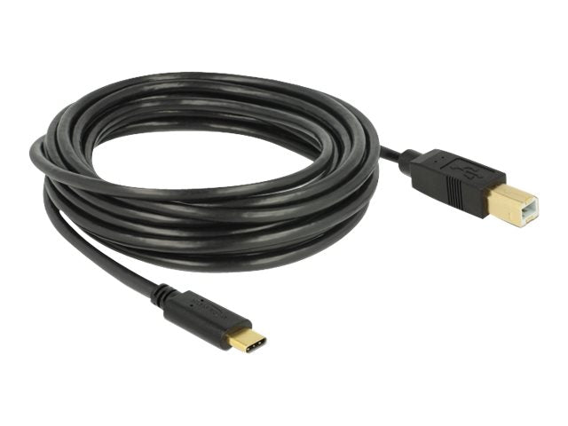 DELOCK USB 2.0 Kabel Type-C zu Typ-B 4 m - Vorderansicht