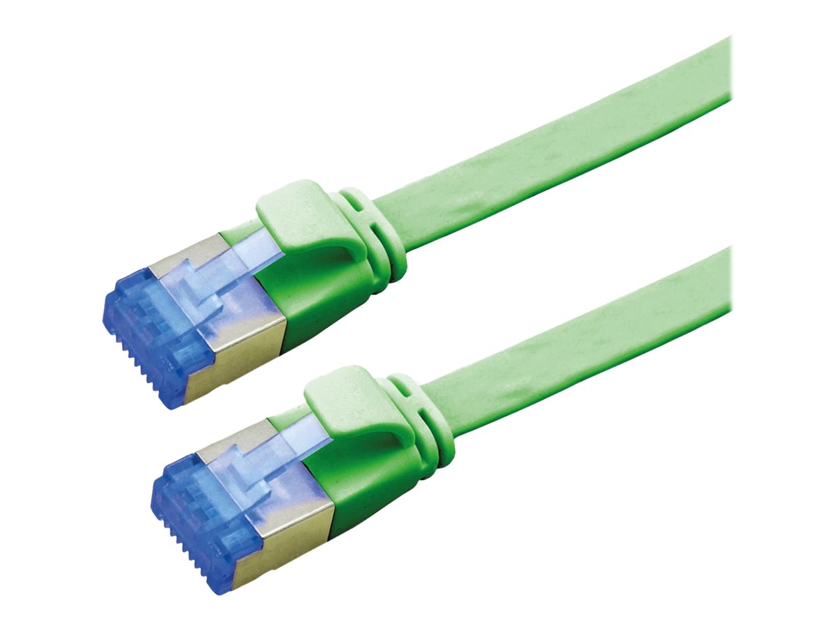 VALUE Patchkabel Kat.6A Class EA FTP extra-flach grün 3m - Vorderansicht