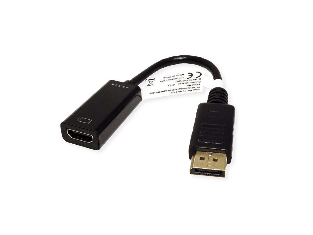 VALUE DisplayPort-HDMI Adapter v1.2 DP ST - HDMI BU Anschlussansicht
