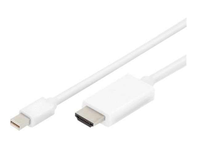 DIGITUS DisplayPort Adapterkabel mini DP - HDMI Typ A St/St 2.0m Vorderansicht