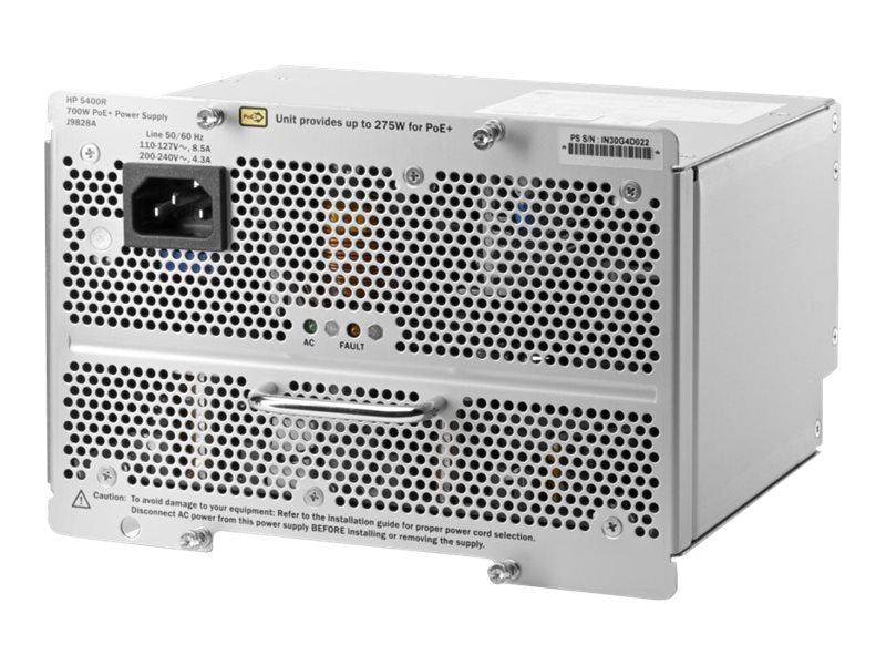 HPE 5400R 700W PoE+ zl2 Power Supply Vorderansicht