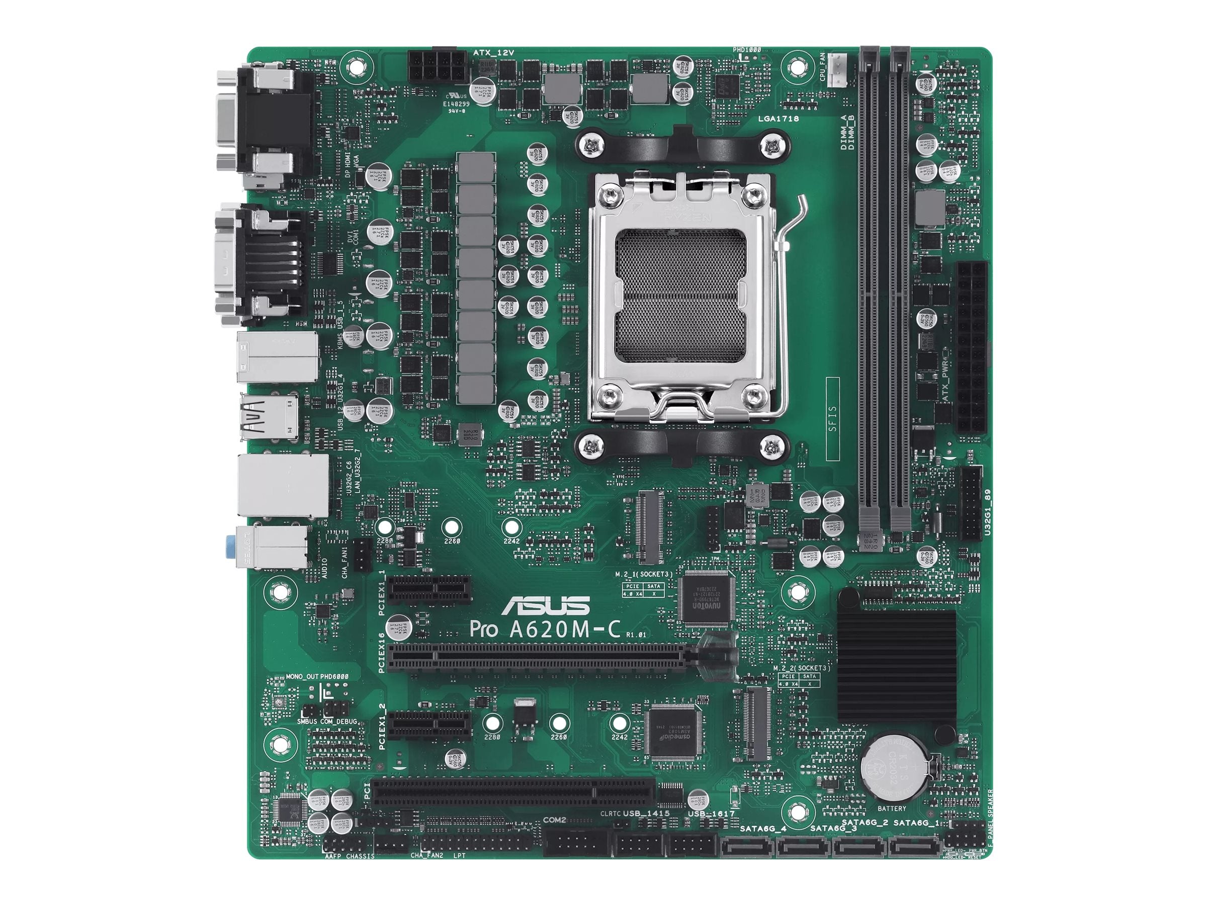 ASUS PRO A620M-C-CSM AM5 Motherboard Vorderansicht
