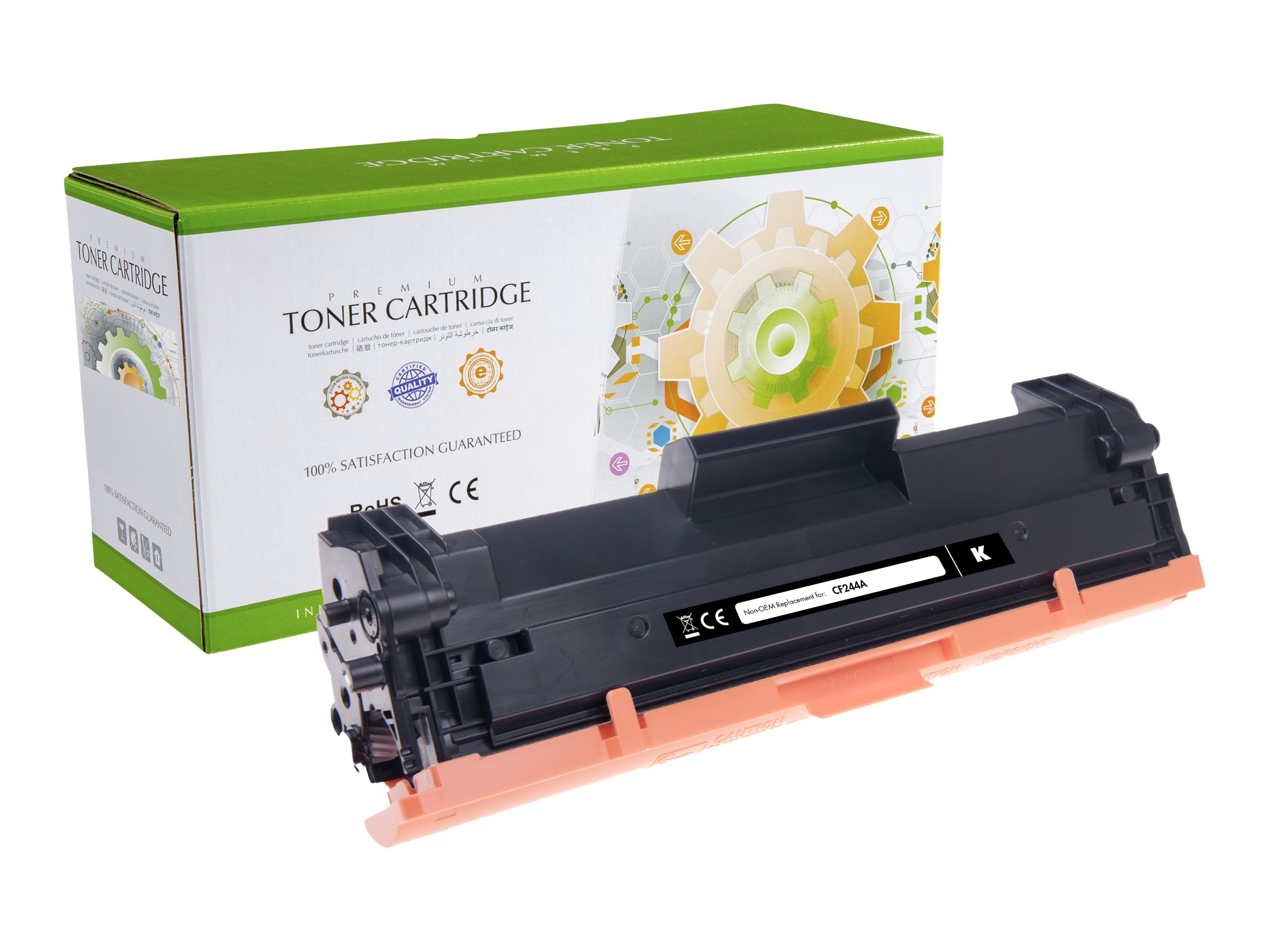 STATIC Toner cartridge compatible with HP CF244A black - Vorderansicht