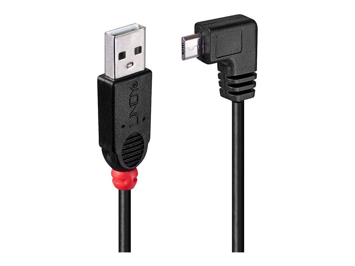 LINDY USB 2.0 Typ A/Micro-B 90 0,5m Kabel Detailansicht