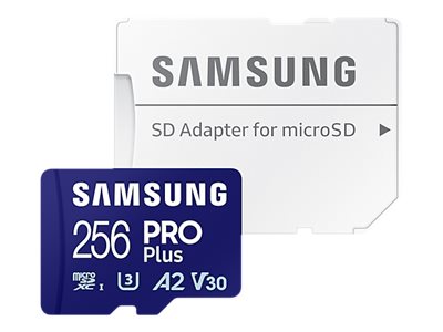 SAMSUNG PRO Plus microSD 256GB Vorderansicht