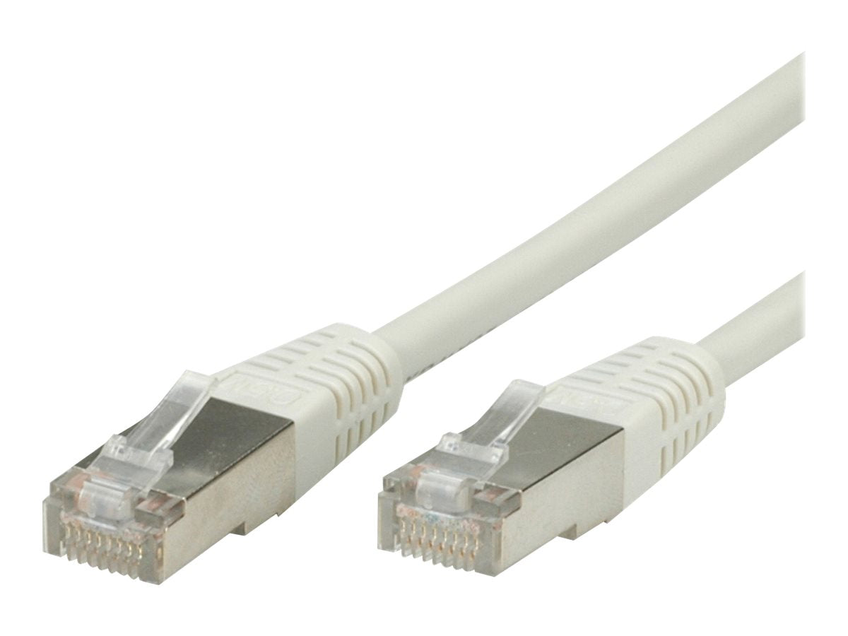 VALUE Patchkabel Kat.5e Class D FTP grau 20m - Vorderansicht