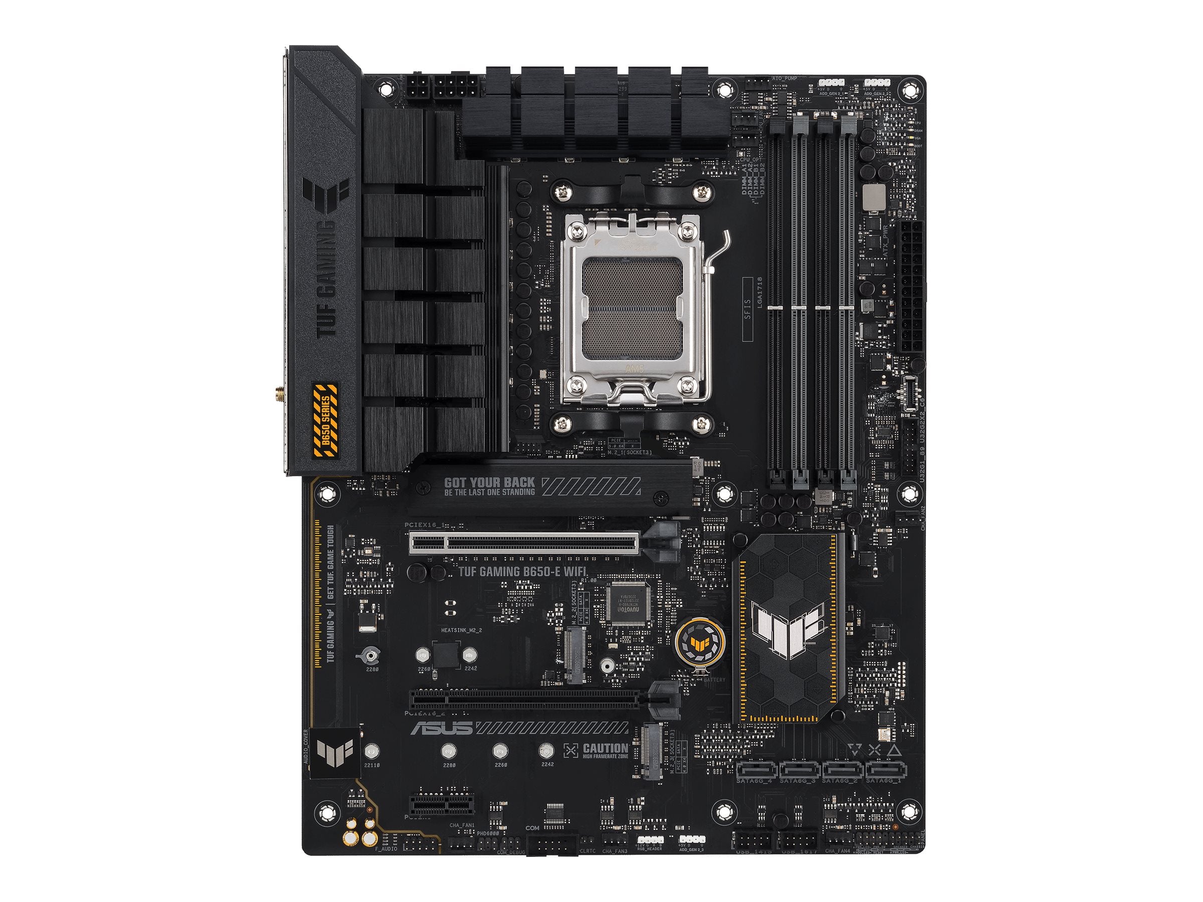 ASUS TUF GAMING B650-E WIFI Motherboard Vorderansicht