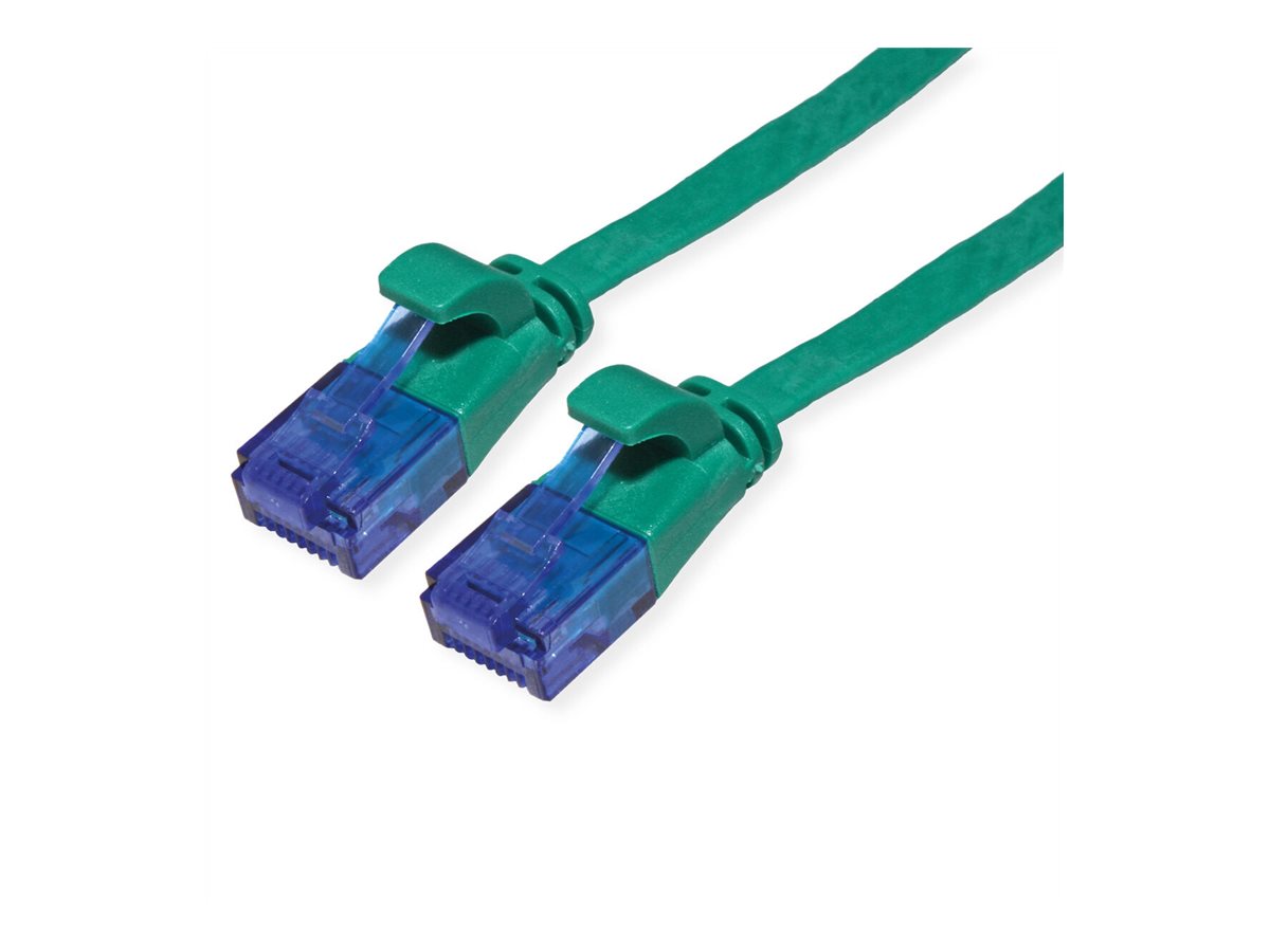 VALUE Patchkabel Kat.6A Class EA UTP extra-flach grün 2m - Vorderansicht