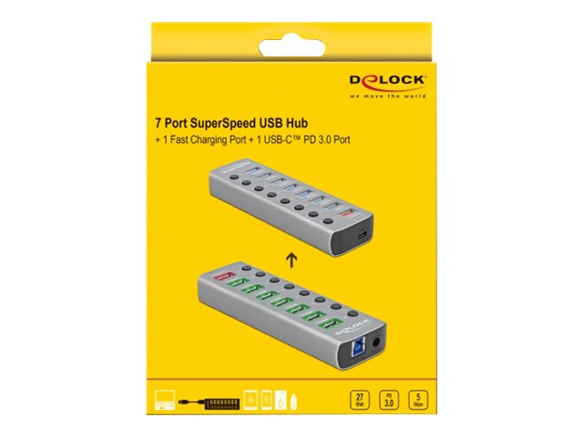 DELOCK USB 3.2 Gen 1 Hub Verpackung