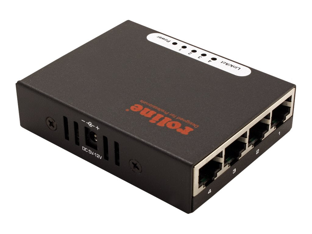 ROLINE Gigabit Ethernet Switch Pocket 4 Ports Verpackung