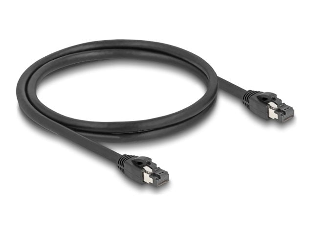 DELOCK RJ45 Netzwerkkabel Cat.8.1 S/FTP 1m Vorderansicht