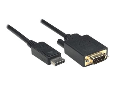 TECHLY DisplayPort Konverterkabel schwarz 3m Detailansicht