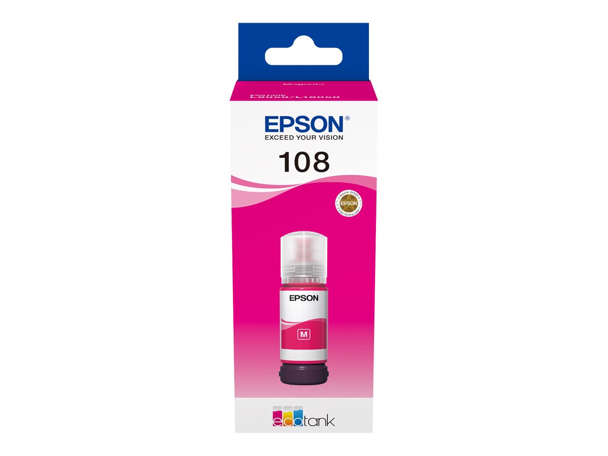 EPSON 1LB 108 EcoTank Magenta Ink Bottle Detailansicht