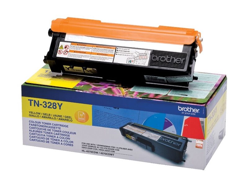 BROTHER TN-328 Toner gelb Verpackung