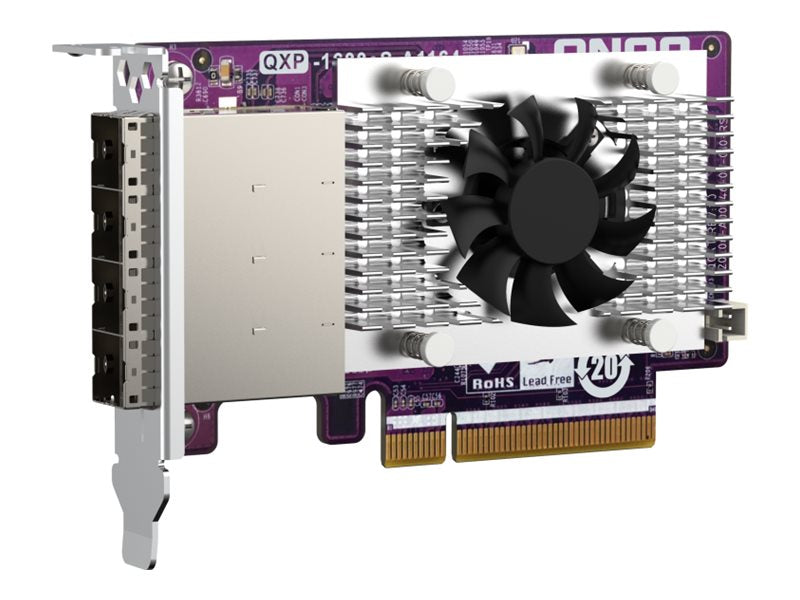 QNAP 4-port SFF-8088 SATA host bus adapter Seitenansicht