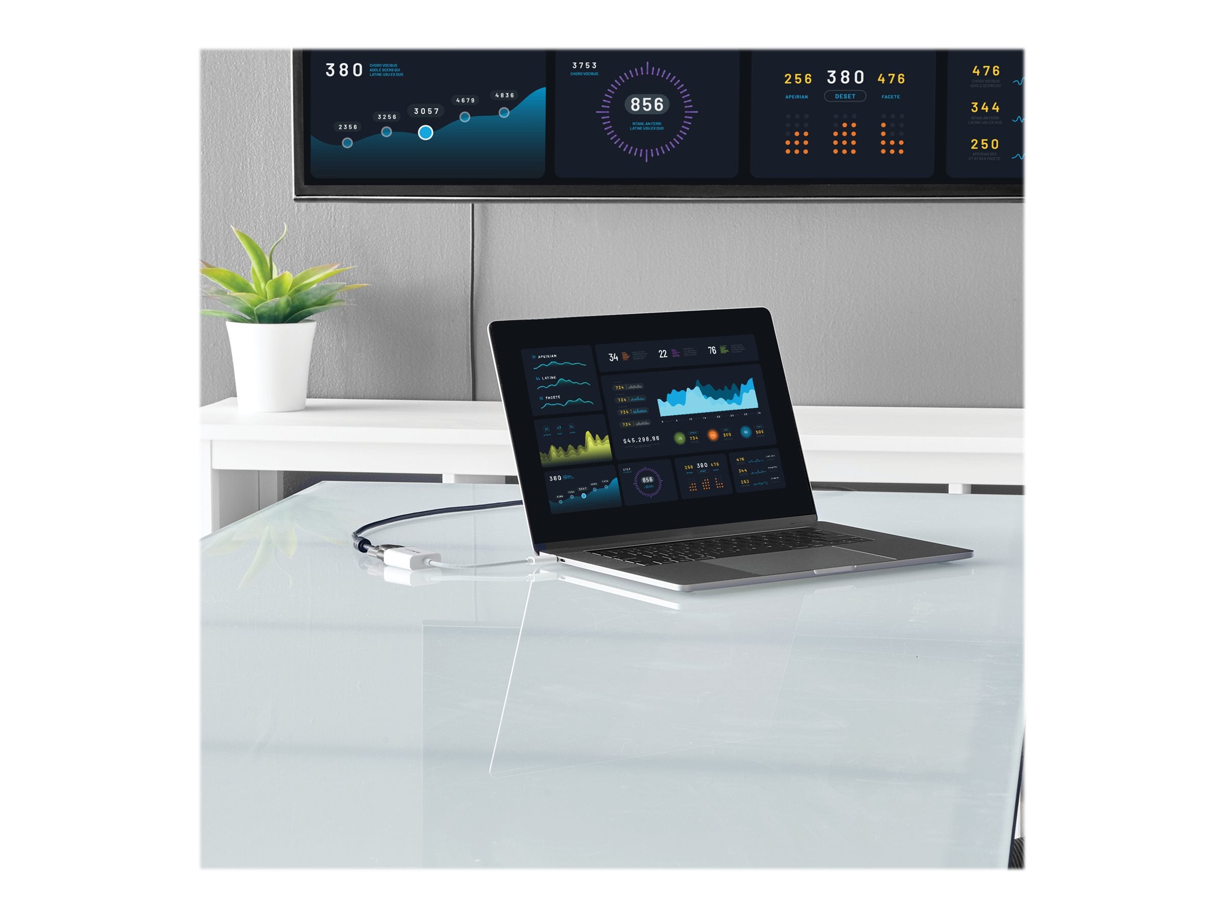 STARTECH.COM USB-C auf VGA Adapter Vorderansicht