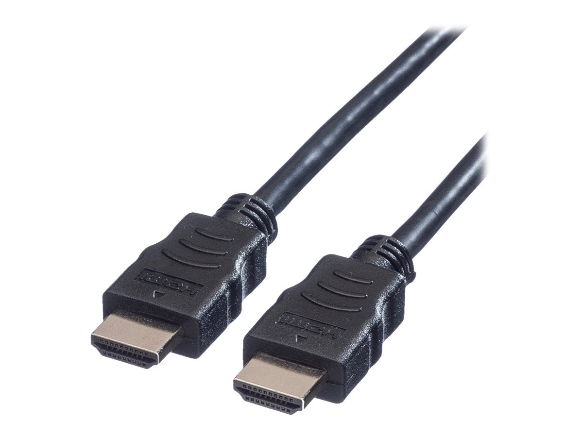 VALUE HDMI High Speed Kabel mit Ethernet schwarz 1,5m - Vorderansicht