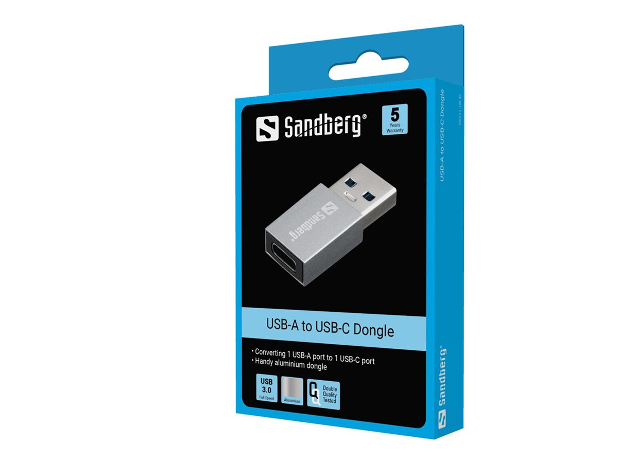 SANDBERG USB-A to USB-C Dongle Verpackung
