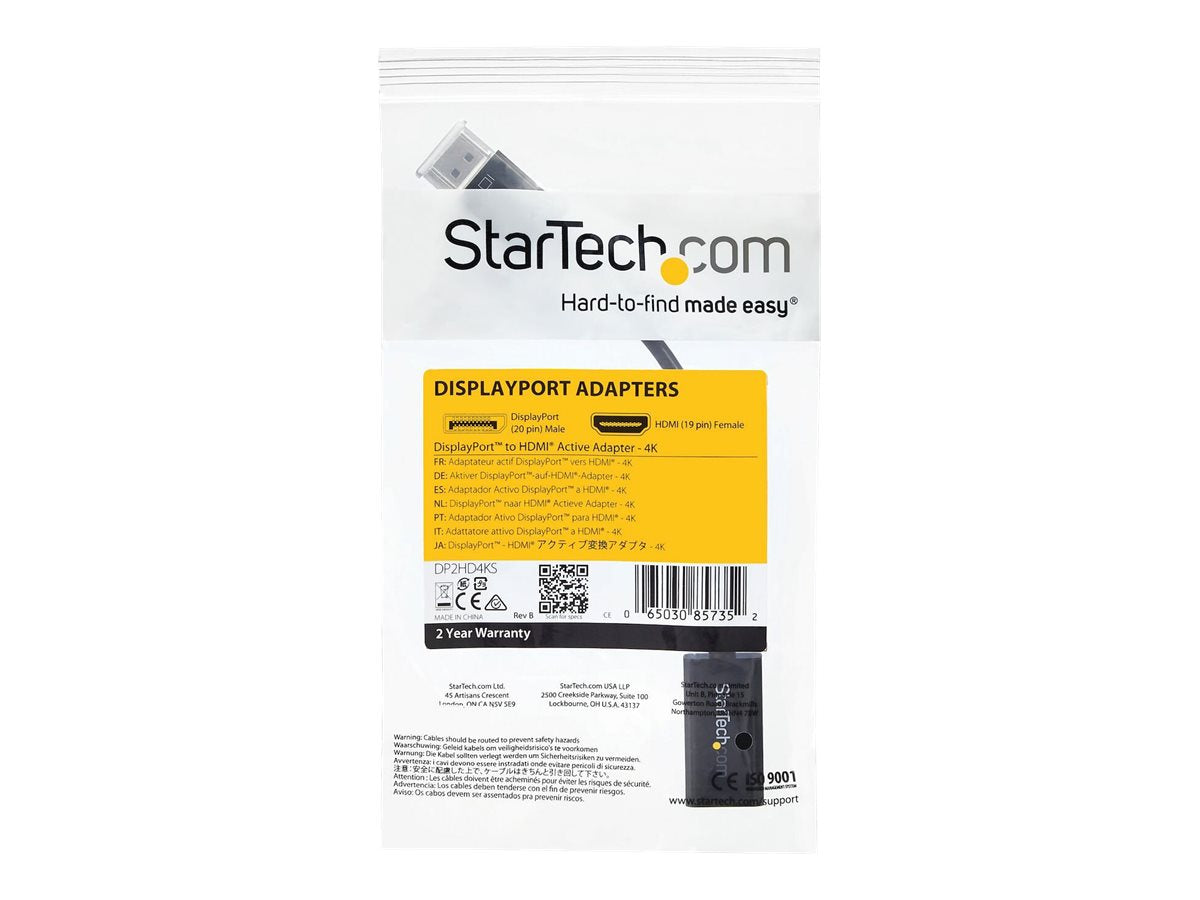 STARTECH.COM DisplayPort auf HDMI 4k Adapter Detailansicht