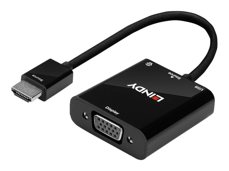 LINDY HDMI to VGA and Audio Converter 1080p - Anschlussmöglichkeiten
