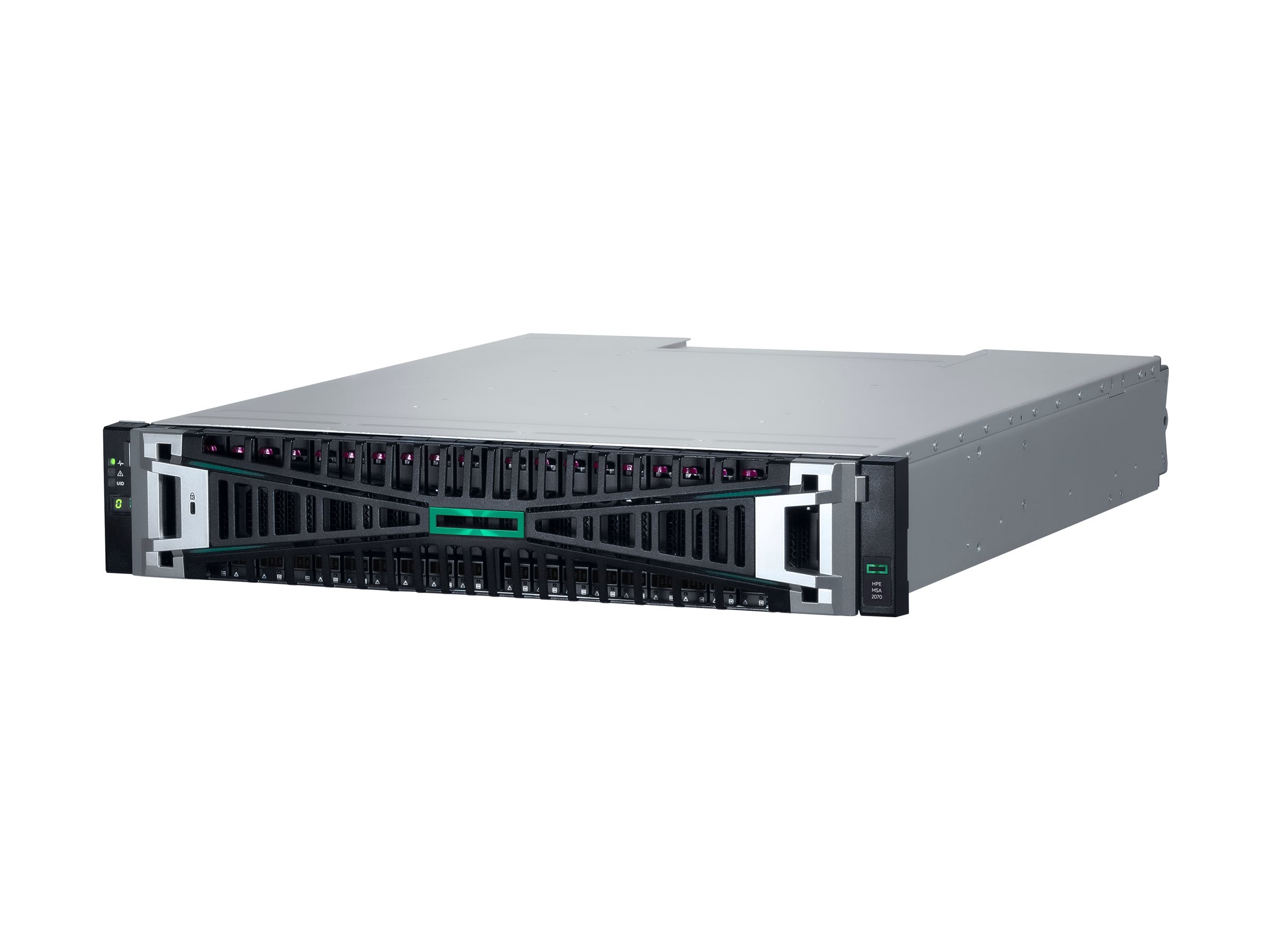 HPE MSA 2070 SFF 2x10/25GbE iSCSI 4-port Cntrl 12x7.68TB SSD 4x25Gb iSCSI XCVR 92TB Storage Array Bdl