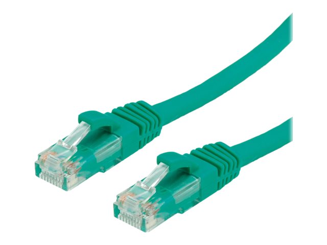 VALUE Patchkabel Kat.6A Class EA UTP grün 7m - Vorderansicht