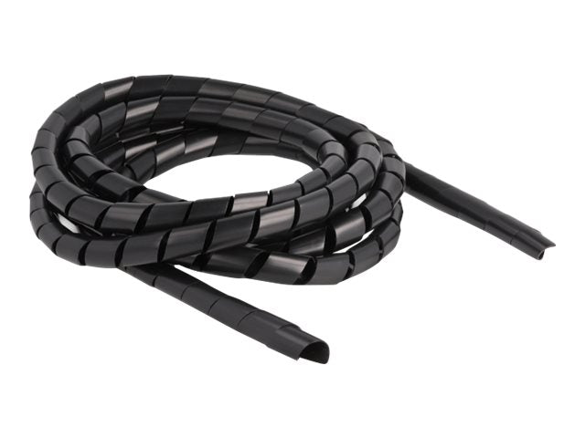 DELOCK Spiralschlauch flexibel 2m x12mm schwarz - Vorderansicht