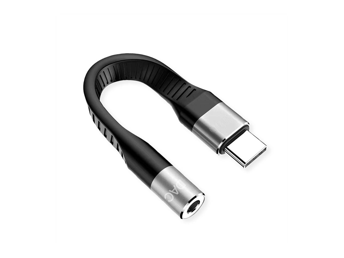 ROLINE Adapter USB Typ C - 3,5mm Audio ST/BU 0,1m Detailansicht