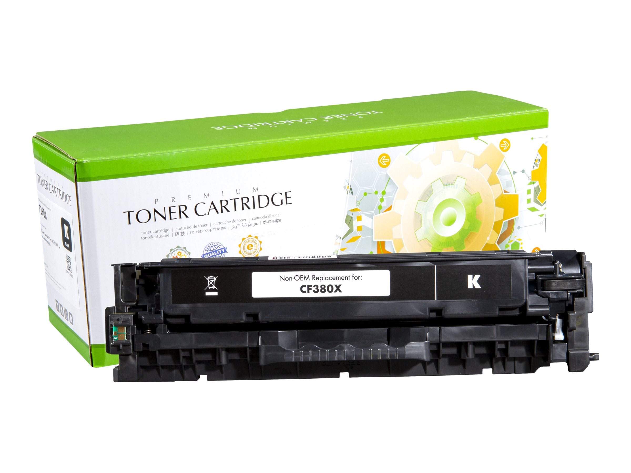 STATIC Tonerpatrone HP CF380X schwarz High Capacity - Vorderansicht