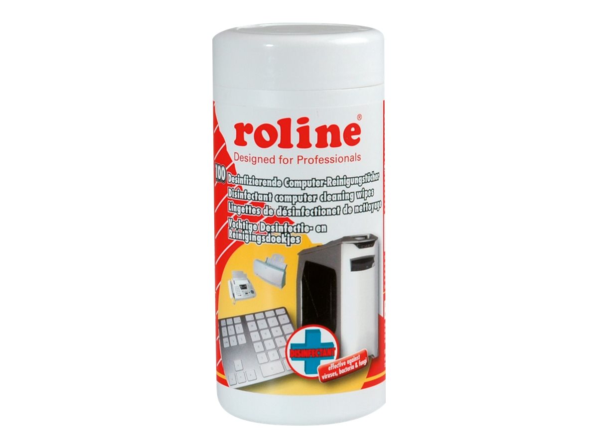 ROLINE Desinfizierende Computer-Reinigungstücher Vorderansicht