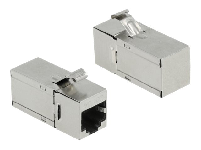 DELOCK Keystone Modul RJ45 Buchse zu RJ45 Buchse Cat.6A 90 gewinkelt