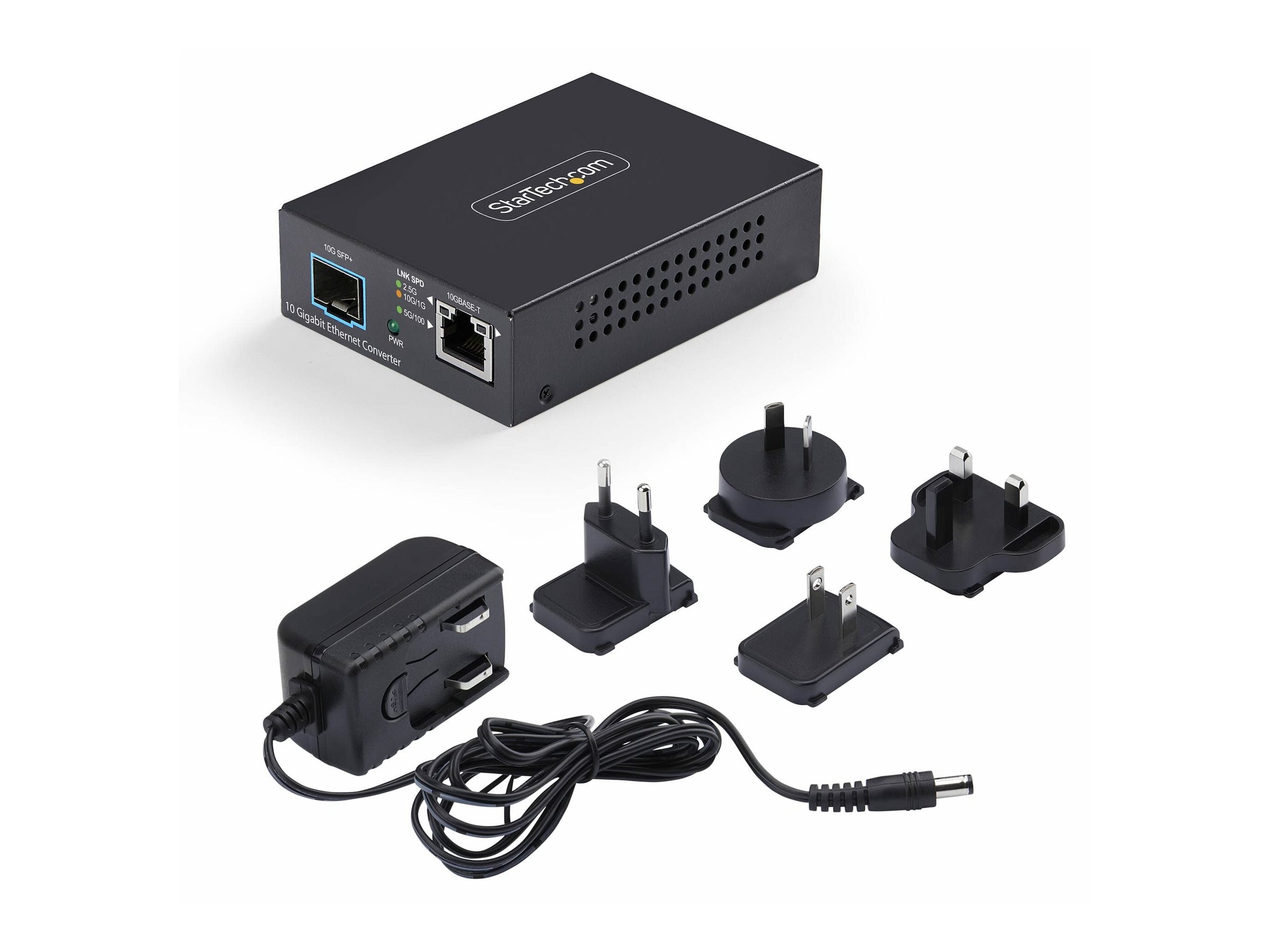 STARTECH.COM 10GbE Multi-Gigabit Medienkonverter mit offenem SFP+ Steckplatz 10G 5G 2
