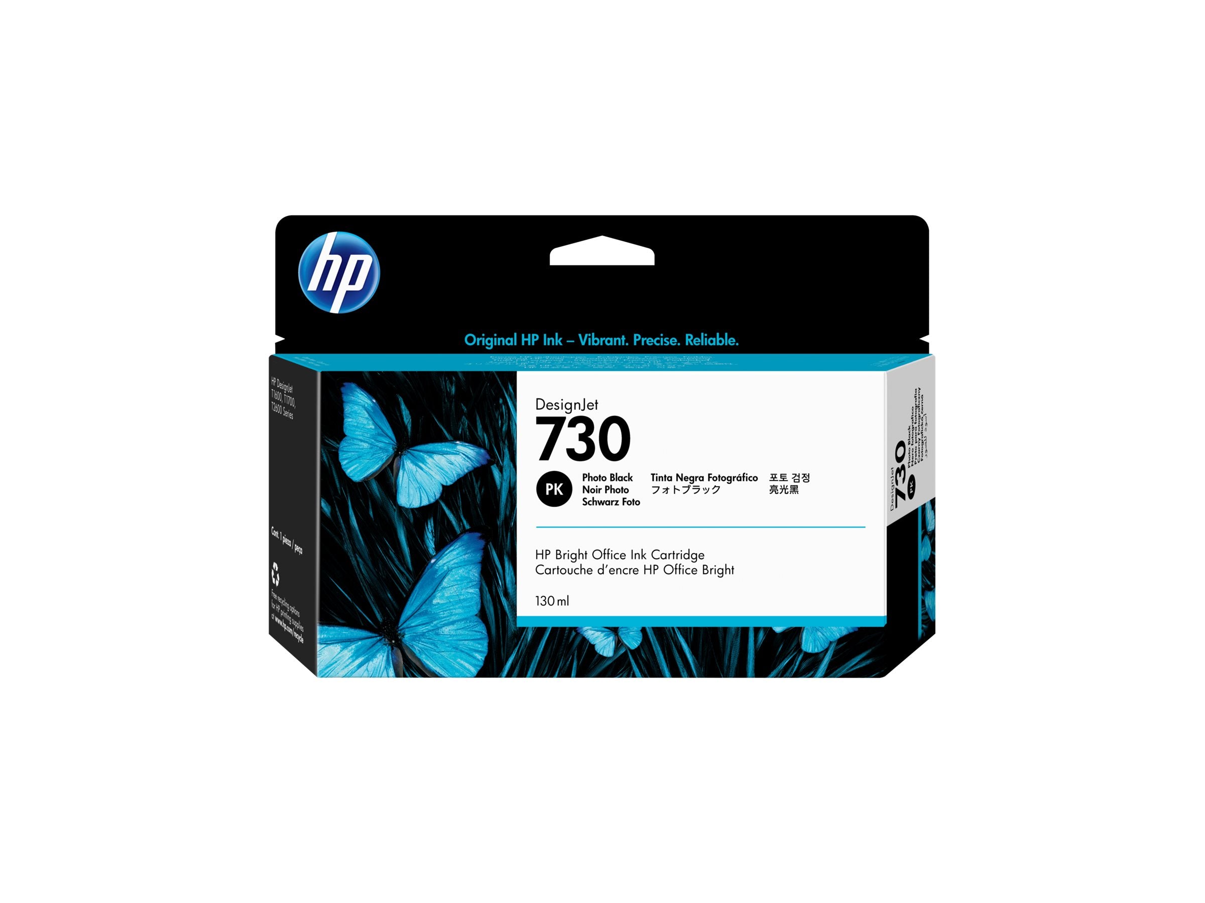 HP 730 Tinte Fotoschwarz Vorderansicht