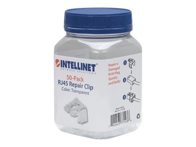 INTELLINET 50er-Pack RJ45-Reparaturclips Verpackung