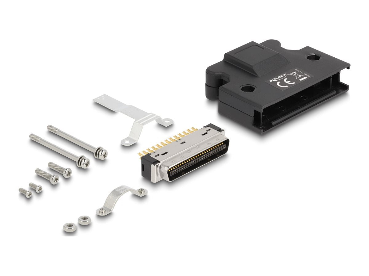 DELOCK MDR Stecker 50 Pin Lötanschluss Vorderansicht
