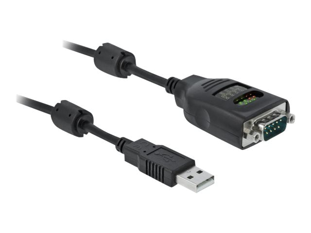 DELOCK USB Typ-A zu Seriell DB9 Adapter Vorderansicht