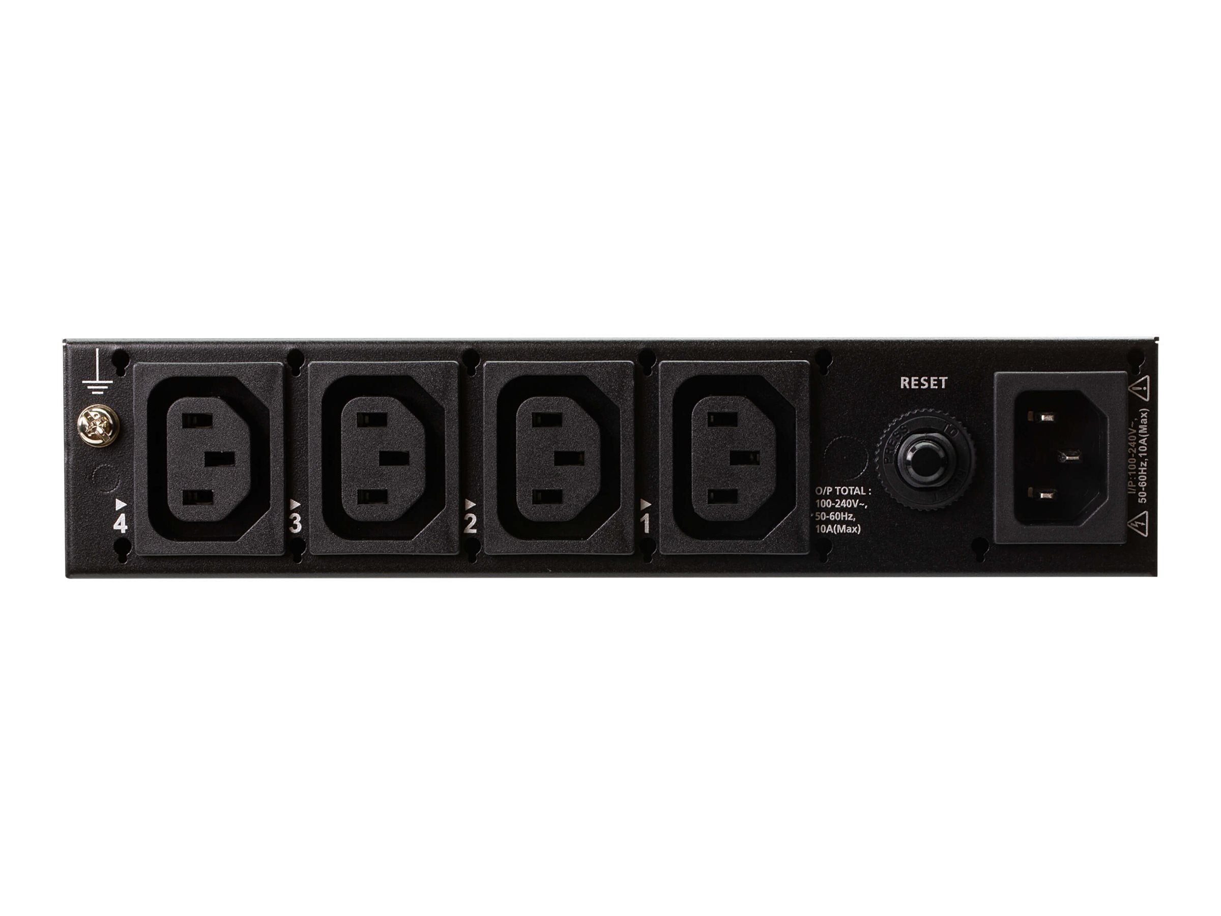 ATEN PE4104G PDU 4-Ausgänge IP Kontrollbox Rückansicht