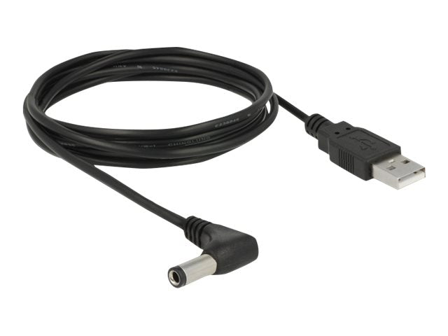 DELOCK Delock USB Stromkabel 5,5 x 2,5 mm Stecker 90 1,5 m - Vorderansicht