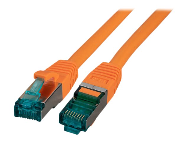 EFB RJ45 Patchkabel S/FTP Cat6A LSZH Orange 10m - Vorderansicht