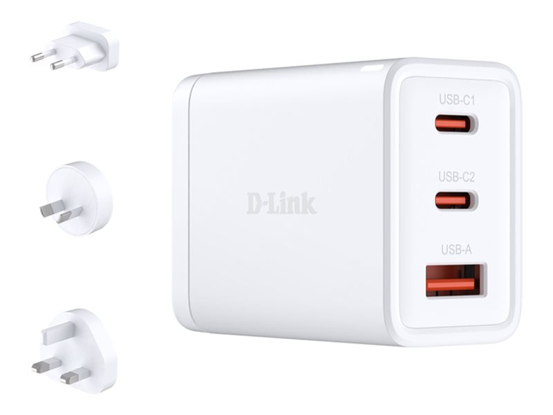 D-LINK DCP-651 GaN Charger 65W PD 3.0 Ladegerät Anschlüsse