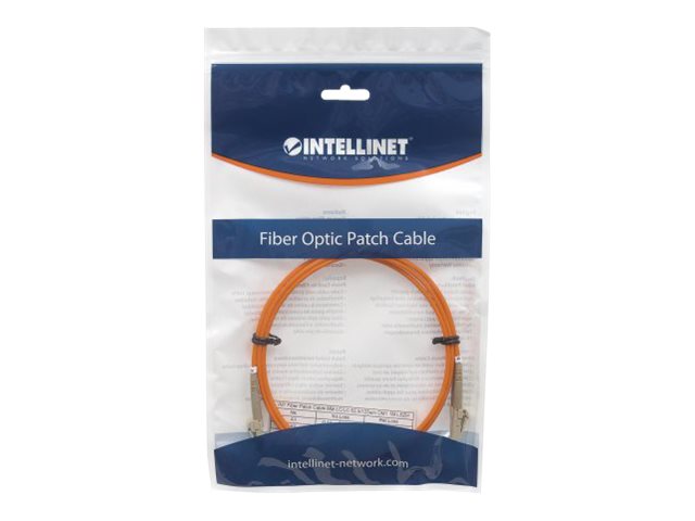 INTELLINET LWL Kabel LC/LC OM1 5m orange Duplex Multimode - Vorderansicht